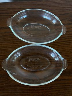 Pyrex By Corning #328 Au Gratin 1 Cup Baking Dish 2pc set