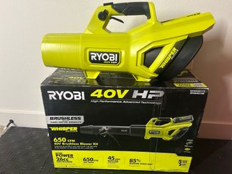 RYOBI 40V HP Brushless Whisper Series 160 MPH 650 CFM