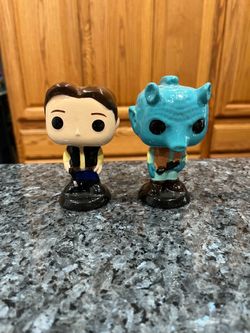 Funko Pop Home Star Wars Han Solo & Greedo Pair of Salt and Pepper Shakers.  Size approximately 4 inches tall.  Preowned never used