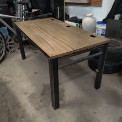 Steel Girder Desk w/ Metal Covered Top
