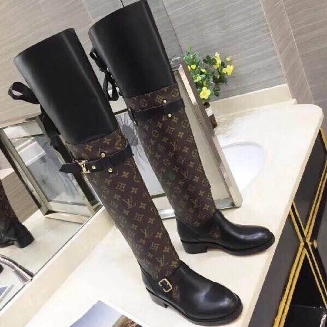 shoes, adidas, sexy, knee high boots, big glasses, short hair, louis vuitton  - Wheretoget