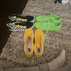 Vans 2 Size 10s  1 Size 9.5 