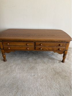 Coffee Table - very well made-has 2 drawers