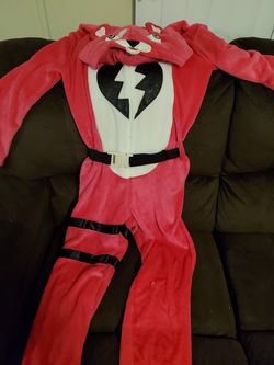 Fortnight girls plush cuddle team leader onesie costume. youth XL