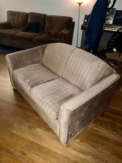 Vintage Pink Loveseat with Pullout Bed