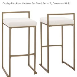 Stools Gold And Cream