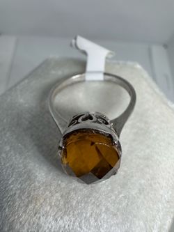 Ukrainian 9k gold plated 925 silver Sultanite new ring , size 8