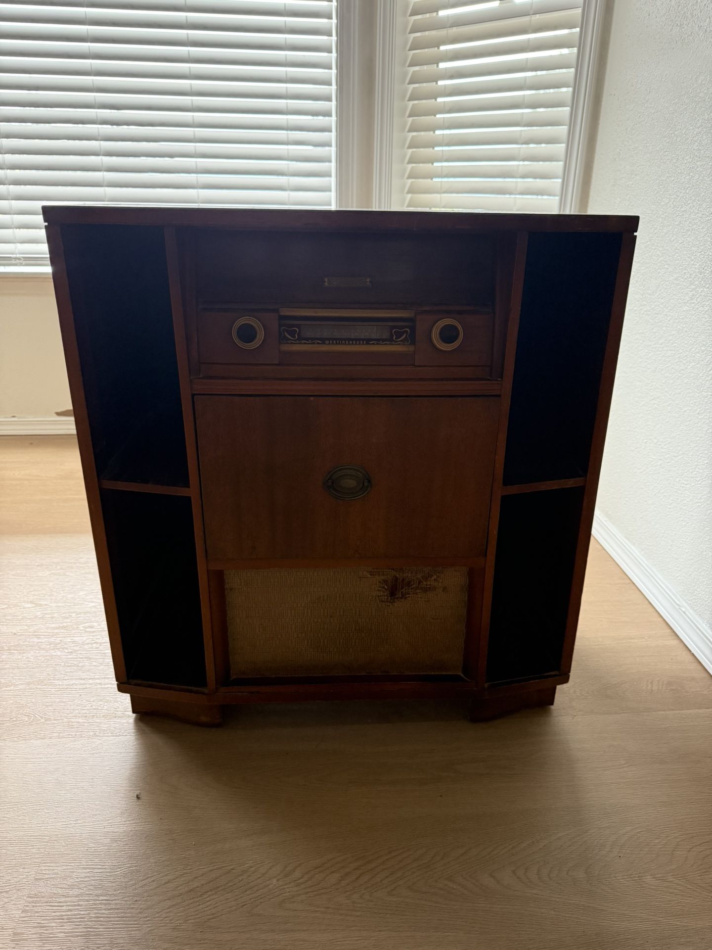 Vintage Westinghouse Stereo Cabinet Radio And Record Player