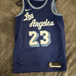 Lebron James jersey  Lakers Rush Blue