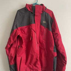 Mens Helly Hansen HellyTechO2 Waterproof Hooded Ski Snowboard Jacket Shell (XL)