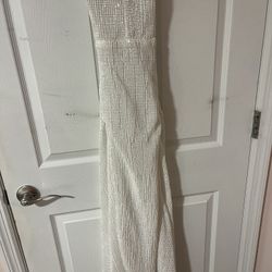 Fashion Nova White sequin Dress
