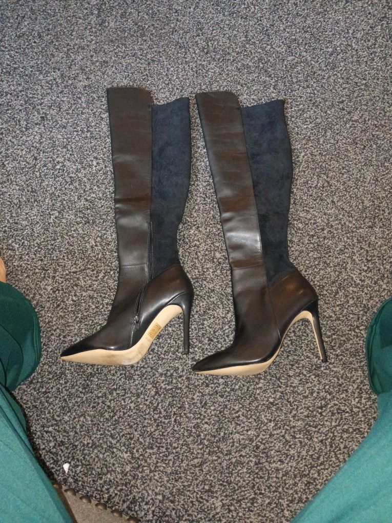 Aldo Romee Pointed Toe Knee High Boots Size 10 Women's
