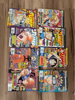 Old retro Shonen jump comics magazine