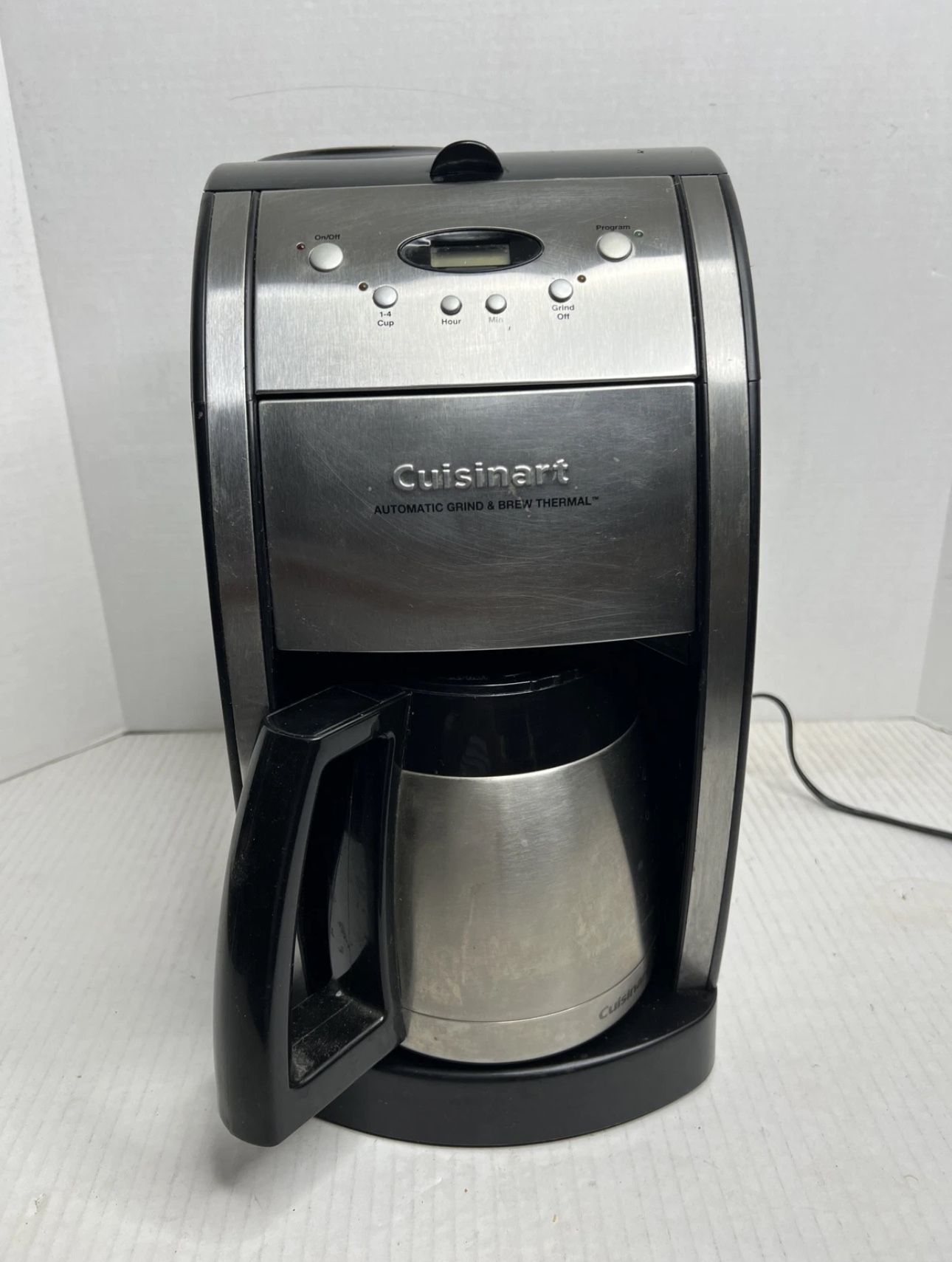 Cuisinart Automatic Grind & Brew Stainless 10 Cup Coffee Maker DGB-600BC WORKS