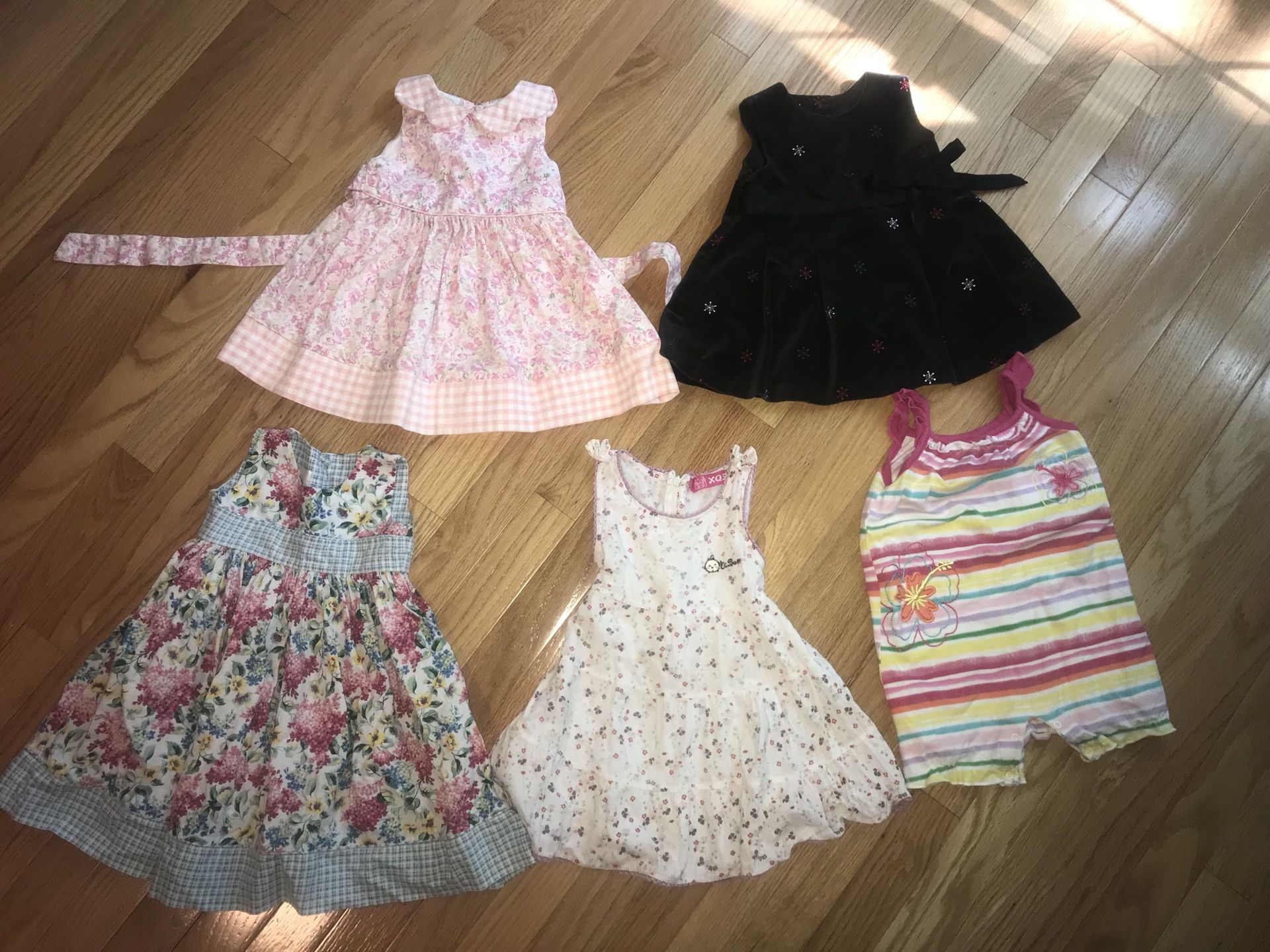 Dresses, shorts and romper size 12months