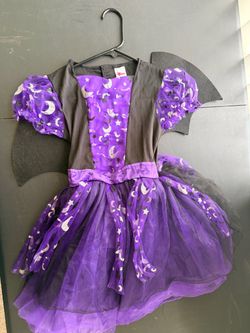 Girls Halloween Bat Witch Costume Dress
