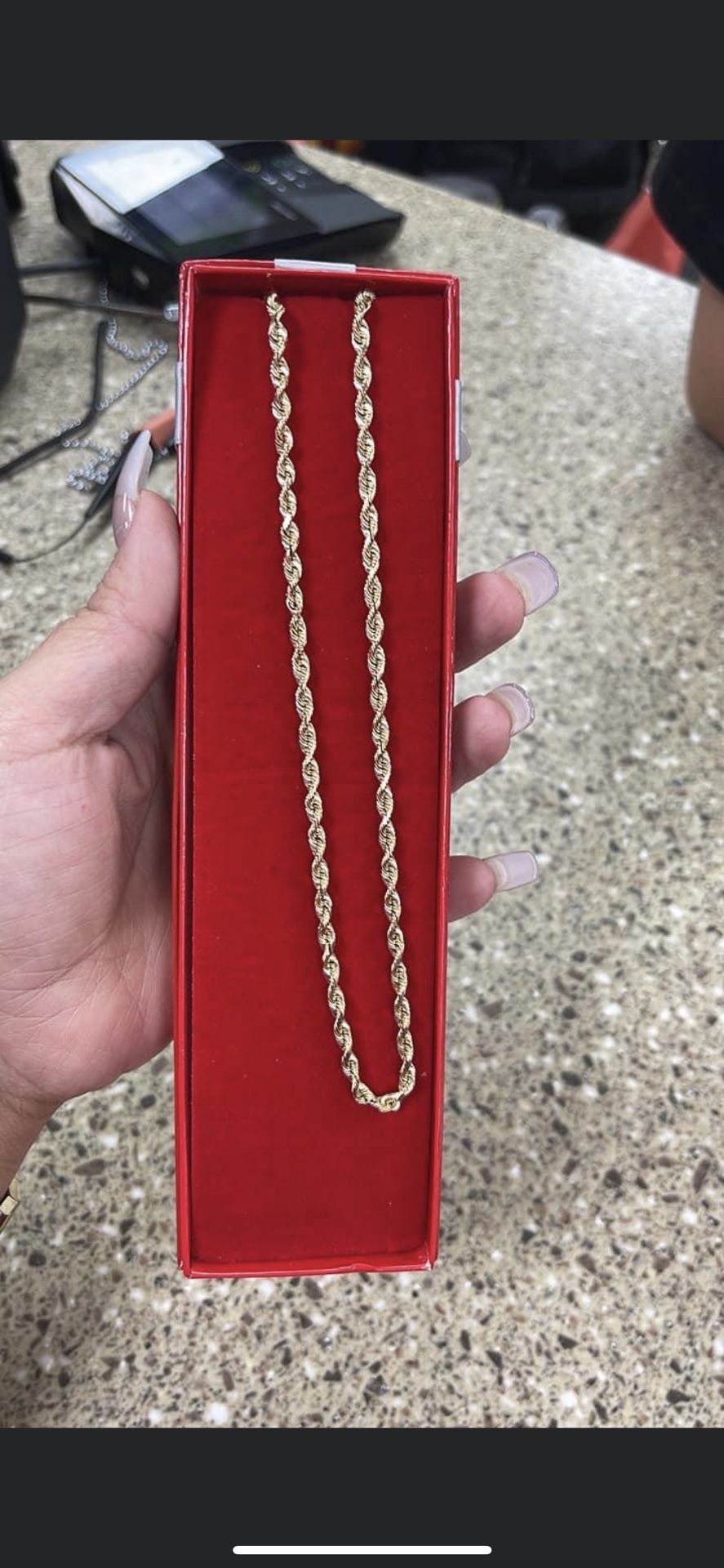 Solid Gold Rope Chain for Sale in San Antonio, TX OfferUp