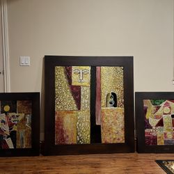 3 FRAMED PAINTINGS