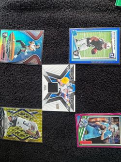 🔥 5-Card NFL HIT LOT | George Pickens /135 • Baker Mayfield /99 • Brock Bowers Relic • Ashton Jeanty RC • Jared Goff /399