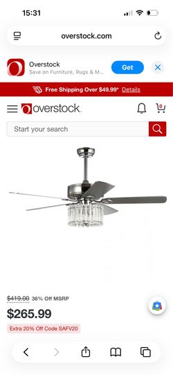 Safavieh ceiling fan.