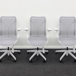 BRAND NEW HERMAN MILLER COSM CHAIR! MID-BACK HEIGHT, BEAUTIFUL STUDIO WHITE FRAME!