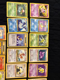 Original 1990s pokemon cards and items