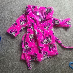 3t  Minnie mouse bathrobe