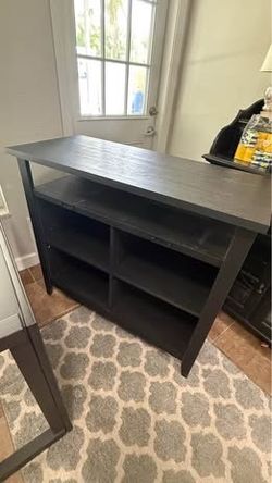 36"H 4-Cube Storage Bookcase, Raven Oak