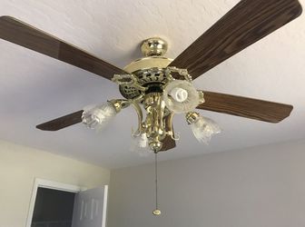 Harbor Breeze 52 inch Aristocrat Antique Brass Finish Ceiling Fan