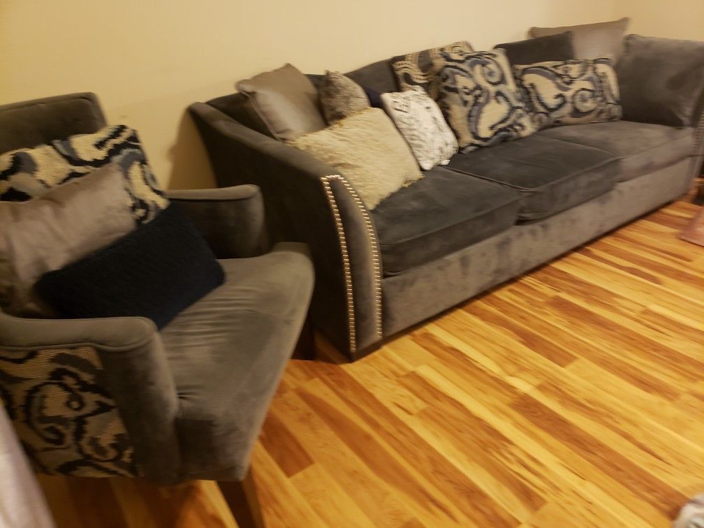 Living room Couch and accent chair