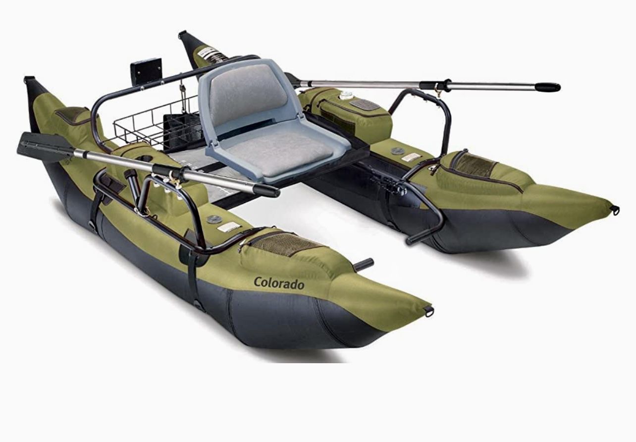 Outfitter X9 Deluxe Pontoon Boat With Electric Motor