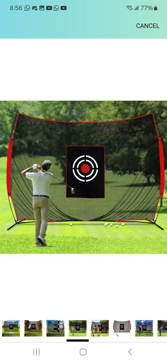 Golf Practice Hitting Nets for Backyard Driving Indoor Use Heavy Duty Practice Golf Driving Pitching Nets for Backyard