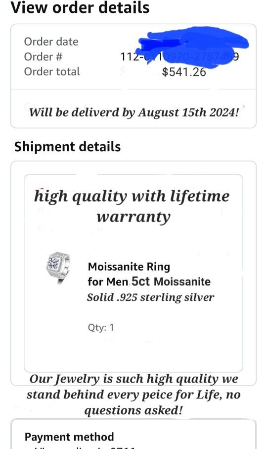 3ct Moissanite Diamond Ring Size 10 Nwb]