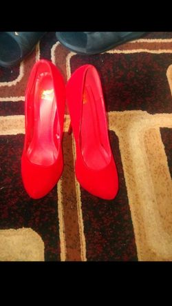 Red High Heels Size 9