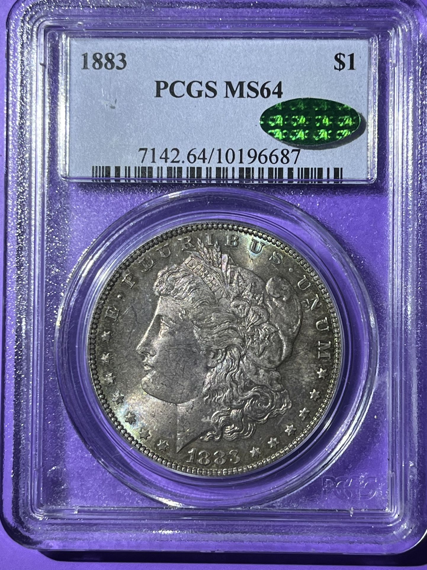 1883 1$ Morgan Silver dollar Ms64