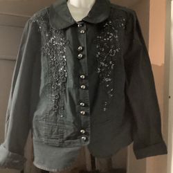 Elegant or Rock Size 14/16. Spandex. Embroidered and  Sequined iredenst $6.00