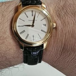 18k Yellow Gold Tiffany & Co Quartz Timepiece