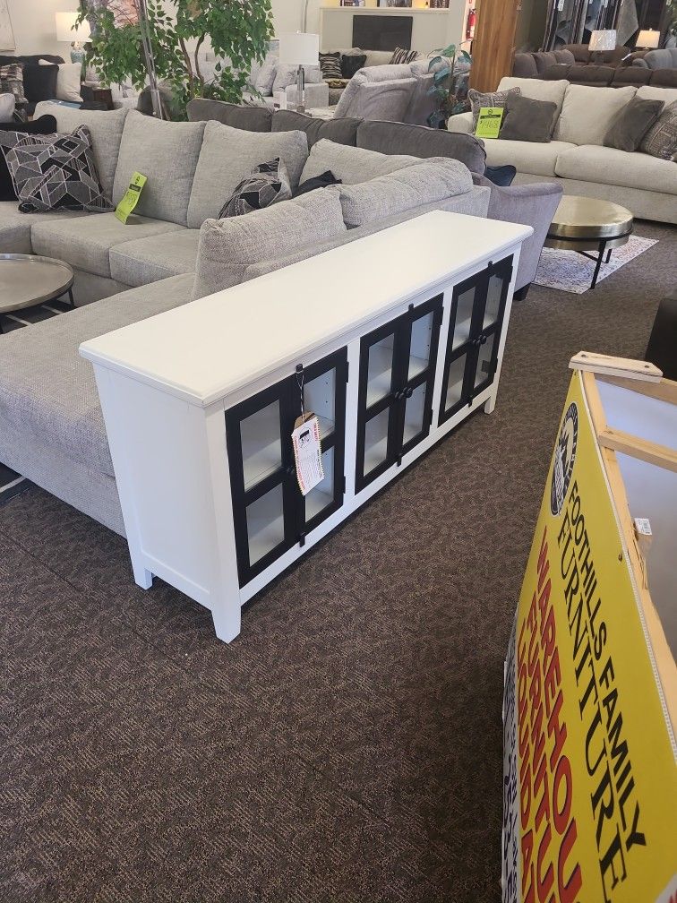 Black And White Extra Large 70inch TV Stand