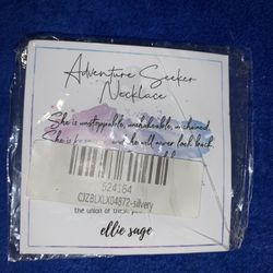 NEW SILVER ADVENTURE SEEKER NECKLACE BY ELLIE SAGE