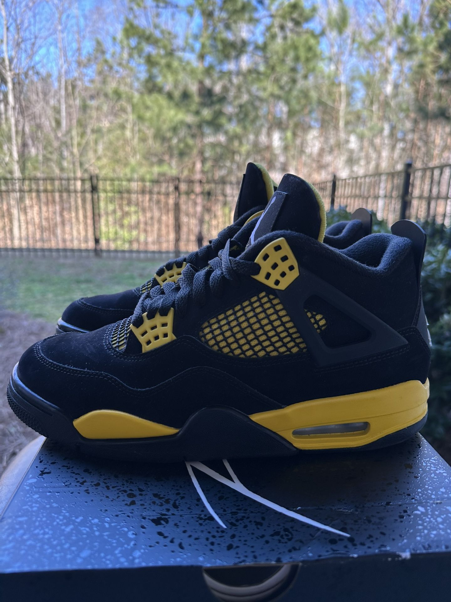 Jordan 4 Thunder. 3 4 5 9 11 12 14 Playoffs Metallic