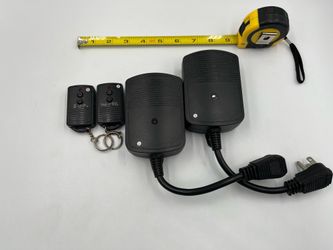 2 Wireless Indoor/Outdoor Remote Plug.