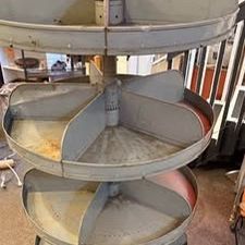 MCM Vintage  Industrial Lyon Revolving Metal Storage Bin with ( 7) Tiers