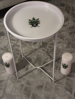 Vegas nation tray With set of matching pillar Candles