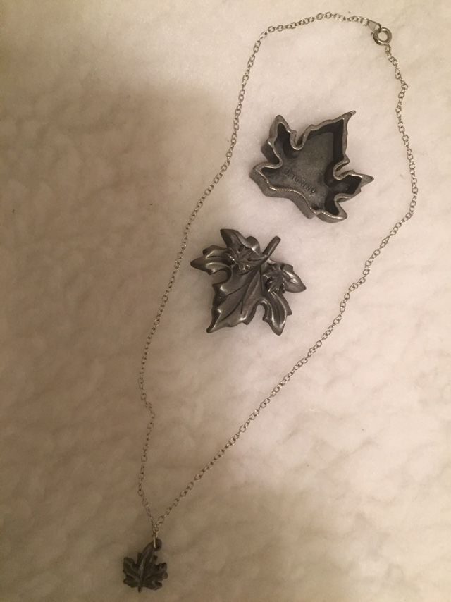 3- In One Maple Leaf Jewelry Set