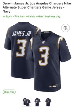 NEW Chargers Jersey # 3 James Jr - Large