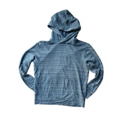 Prana Sweater Men's Large Blue Rincon Hooded Pullover