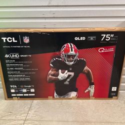 Hd377 75” tcl smart 4k Qled tv 