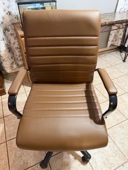 Realspace Winsley Brown Faux Leather Office Manager Chair