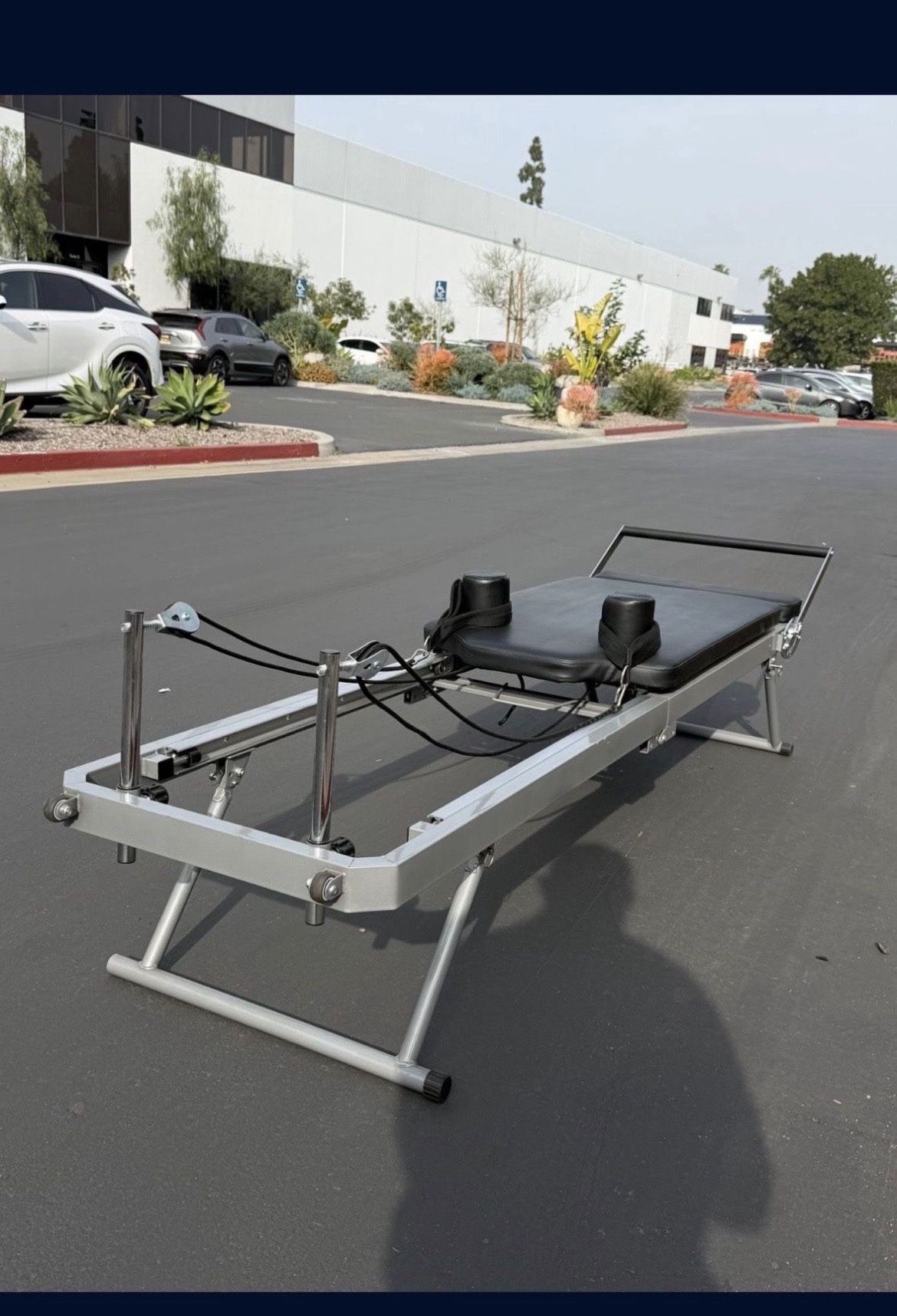 New ON SALE!! Foldable Pilates Reformer Machine For Home And Gym 300 Pounds Cap.