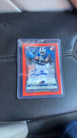 Topps 2026 Bowman Football Skyler Bell Bills RC Orange Auto 03/25 BPRA-SB